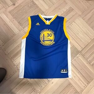 Golden state warriors adidas Blue and Yellow Jersey